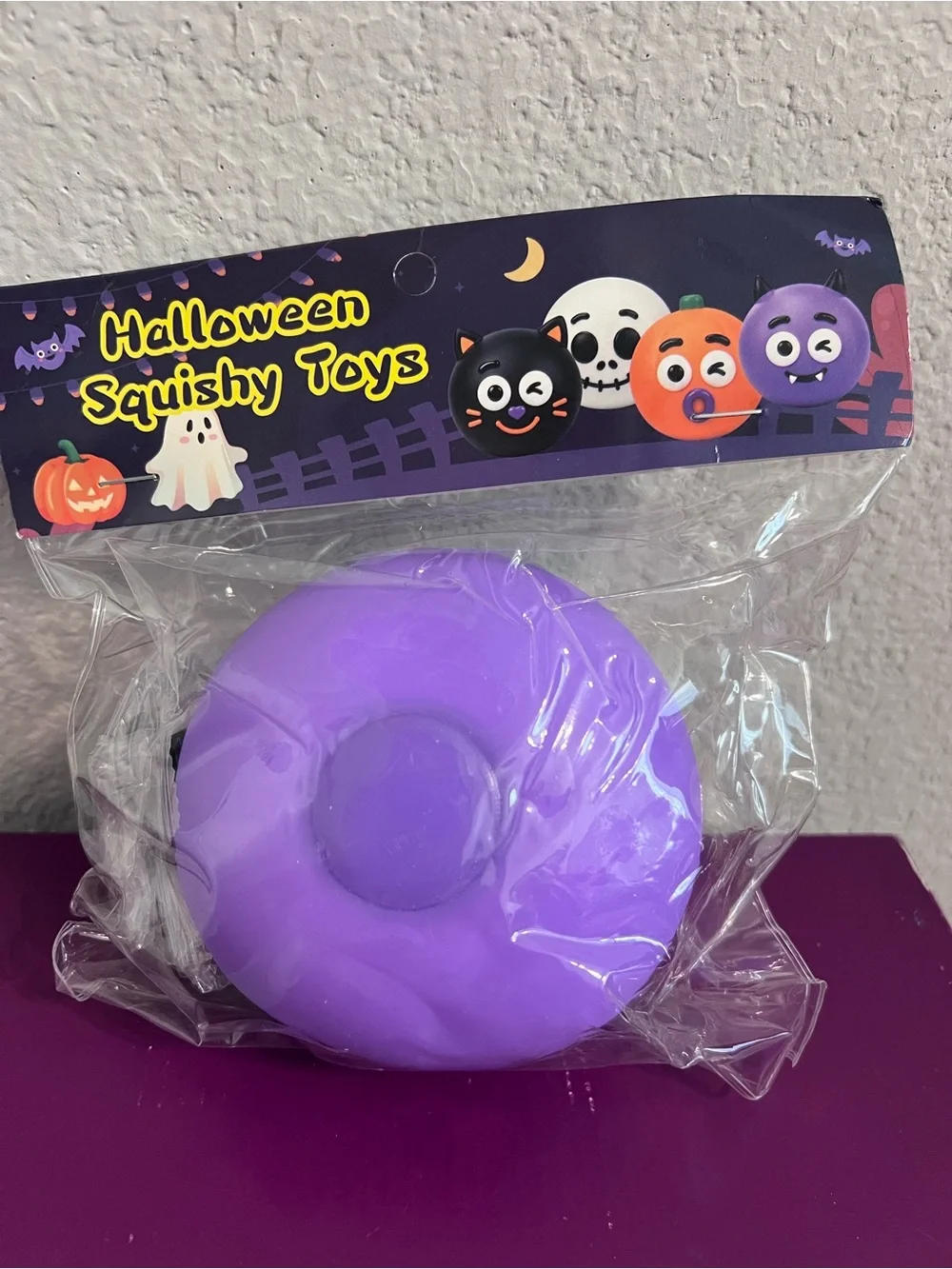 Purple Halloween Squishy Bat Face 💜🦇💜🦇
